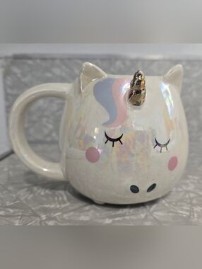 Whimsical Cupboard Adorable Opalescence Unicorn Mug Cup